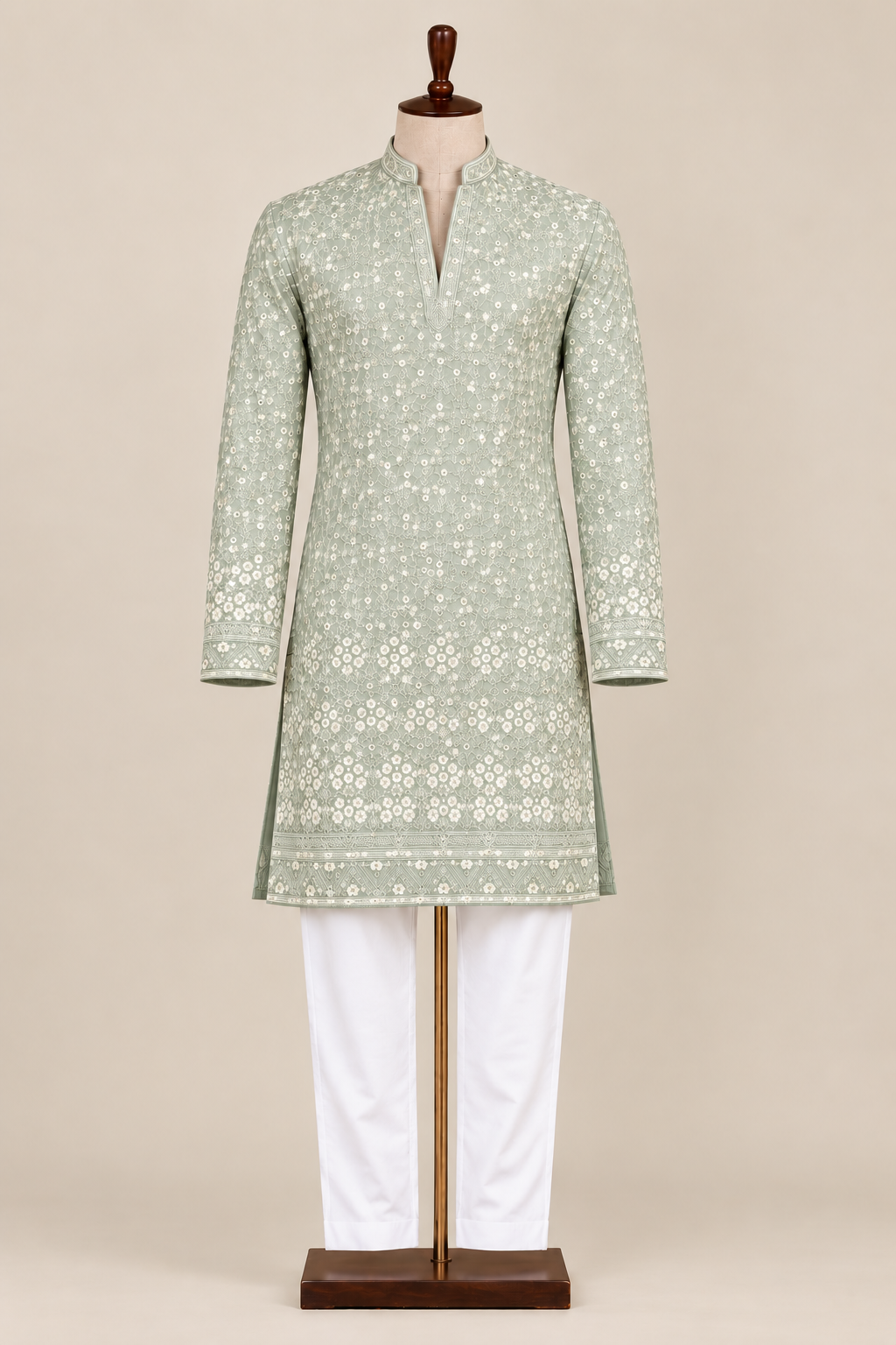Floral Embroidered Kurta Set