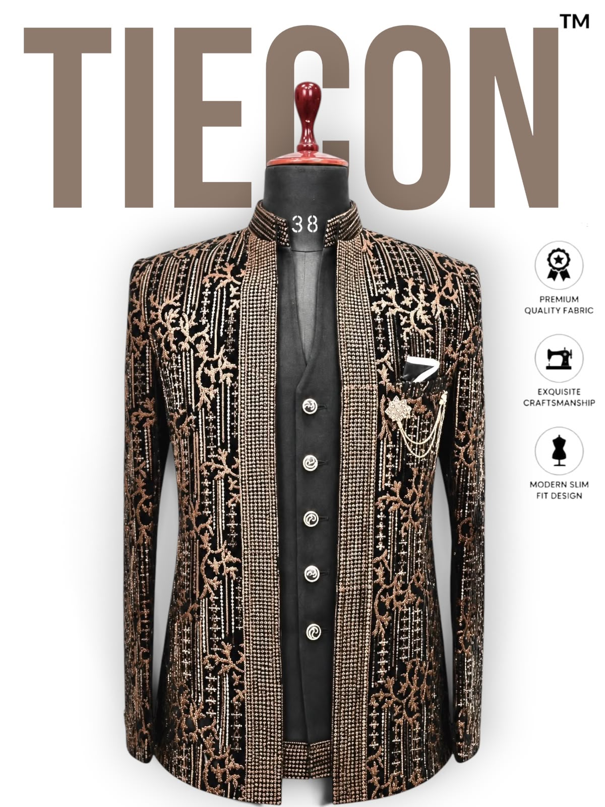 Embroidered Bandgala Jacket