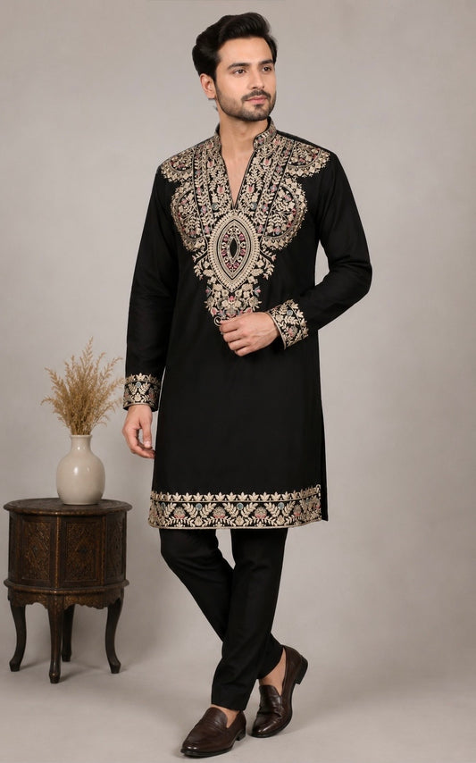 Noir Embroidered Kurta set