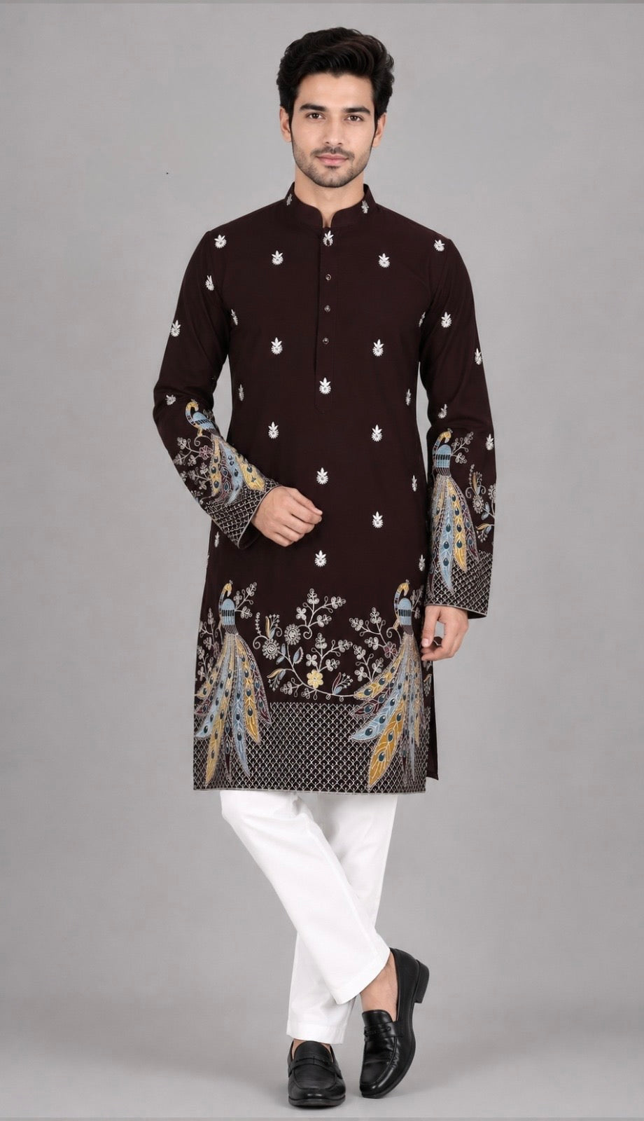 Peacock Heritage Kurta Set