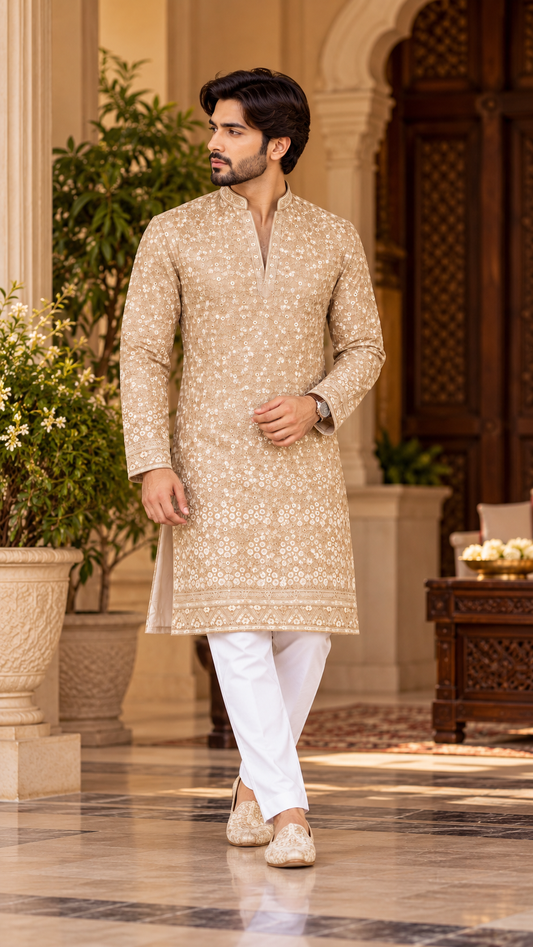 Floral Embroidered Kurta Set