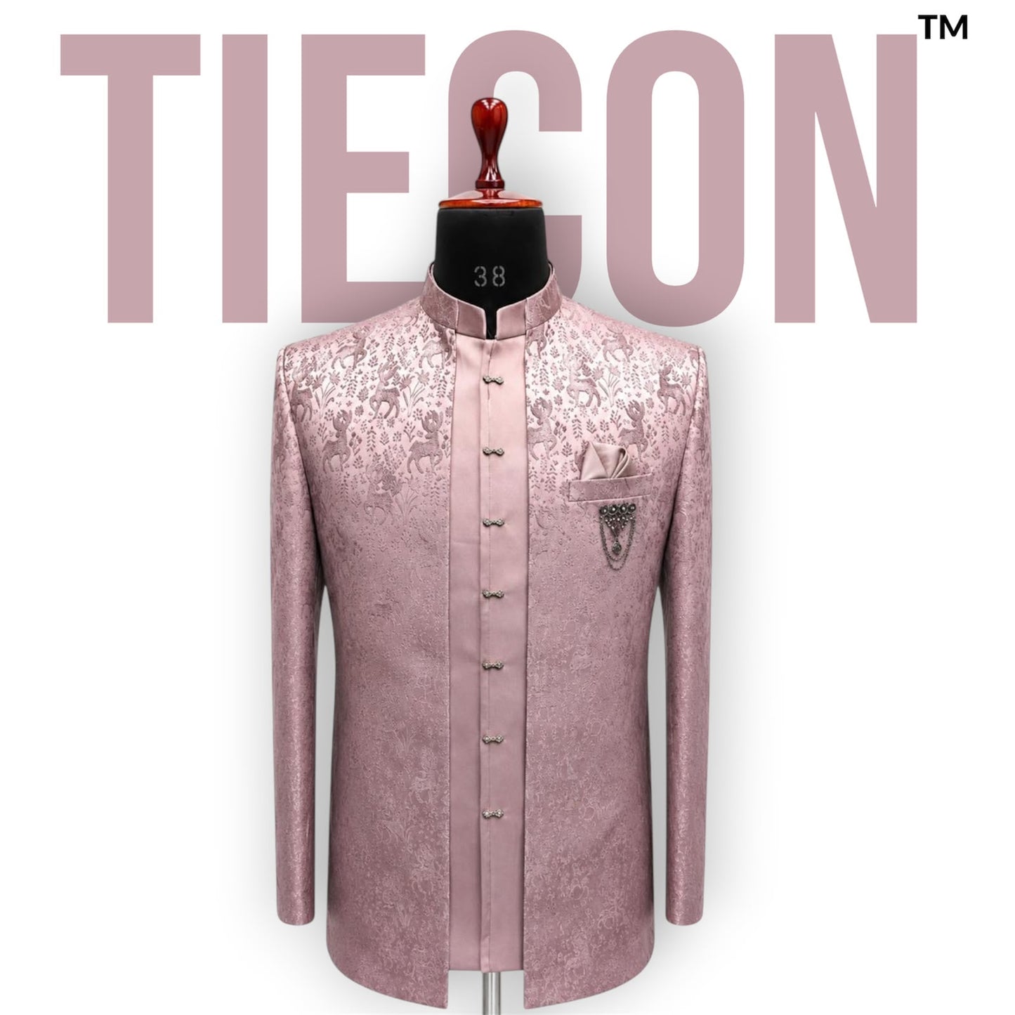 Jacquard Bandgala Jackets Suit