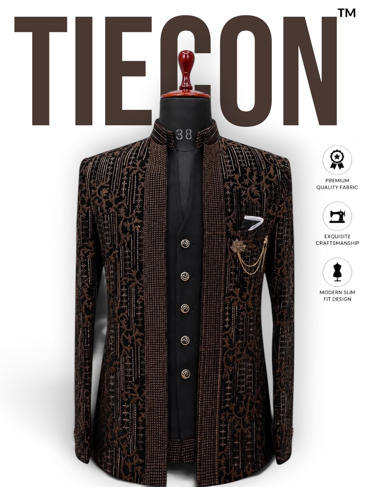 Embroidered Bandgala Jacket