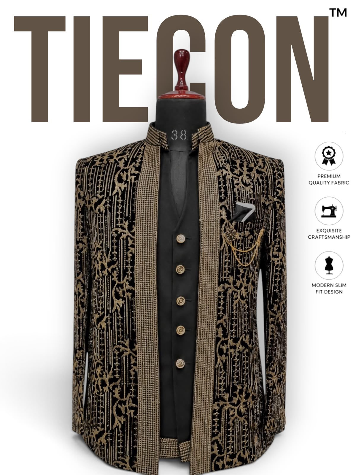 Embroidered Bandgala Jacket