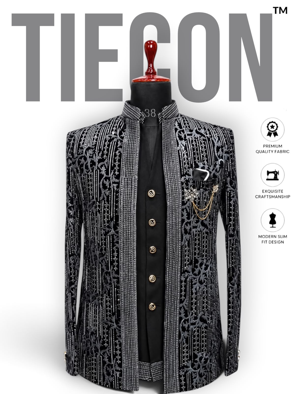 Embroidered Bandgala Jacket