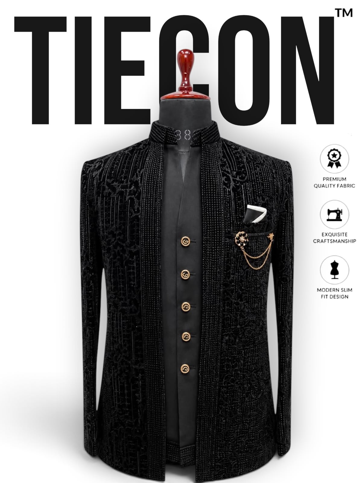Embroidered Bandgala Jacket