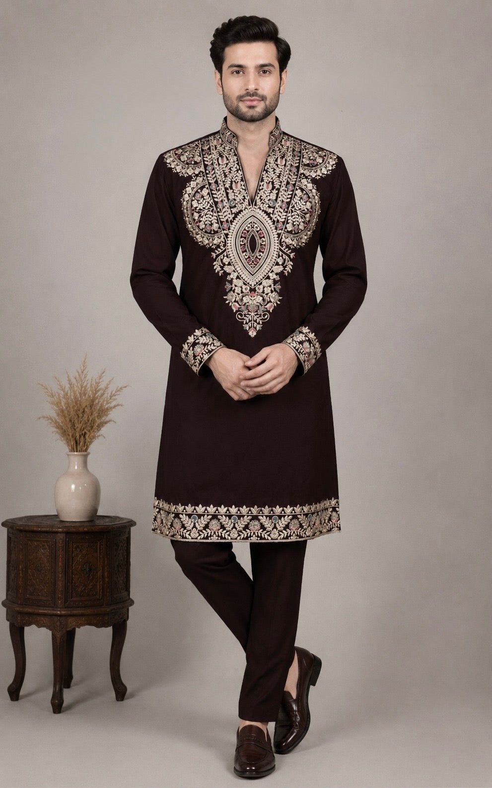 Noir Embroidered Kurta set