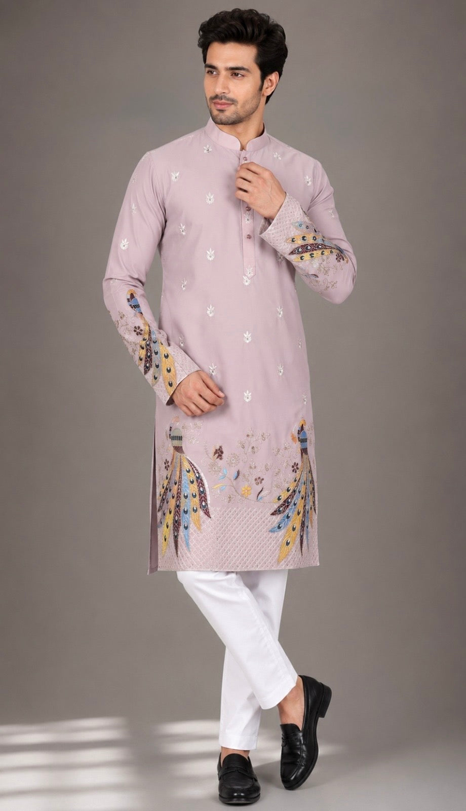 Peacock Heritage Kurta Set